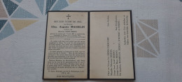 Elisa Masselin Geb. Izegem 5/04/1884- Getr. J. Deboor - Gest. Menen 9/10/1952 - Images Religieuses