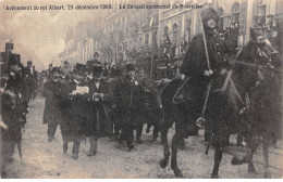 BELGIQUE - SAN33862 - Avènement Du Roi Albert , 23 Décembre 1909 - Le Conseil Communal De Bruxelles - Brussel Nationale Luchthaven