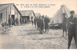 ETATS UNIS - SAN33909 - Une Visite Dans Un Camp Américain En France - Other & Unclassified