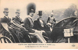 DANEMARK - SAN33866 - Visite Des Souverains Danois à Paris 1914 - Le Roi Christian X Et M Poincaré - Danemark