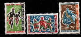 - DAHOMEY - 1964 - YT N° 205 / 206 + 209 - Oblitérés - Danses - Bénin – Dahomey (1960-...)
