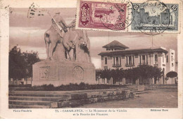 MAROC - SAN40903 - CASABLANCA - Le Monument De La Victoire Et La Recette Des Finances - Casablanca