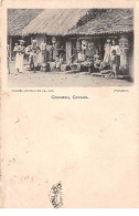 Asie - N°64783 - SRI LANKA - Colombo - Ceylon - Hommes, Femmes Et Enfants Devant Une Maison - Sri Lanka (Ceylon)