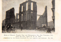 ETATS UNIS - SAN FRANCISCO - SAN39446 - Ruins Of Masonic Temple, Post And Montgomery After The Fire April 18, 19..; - San Francisco