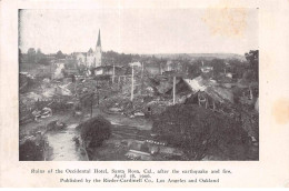 ETATS UNIS - SAN ROSA - SAN39441 - Ruins Of The Occidental Hotel After The Earthquake And Fire, April 18, 1906 - Autres & Non Classés