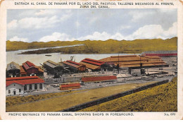 PANAMA - SAN39479 - Pacific Entrance To Panama Canal, Showing Shops In Foreground - Panama