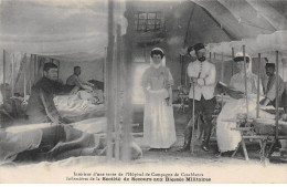 MAROC - CASABLANCA - SAN39336 - Intérieur D'une Tente De L'Hôpital - Croix Rouge - Ste De Secours Aux Blessés Militaires - Casablanca