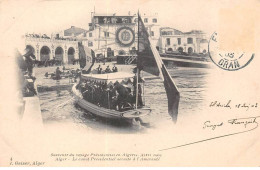 ALGERIE - SAN39363 - Souvenir Du Voyage Présidentiel - Avril 1903 - Le Canot Présidentiel à L'Amirauté - Scènes & Types