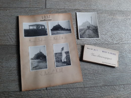 Lot Photos Anciennes Mont Saint Michel 1935 Automobile Chenard Et Walker 12 Vues Stéréoscopiques - Places