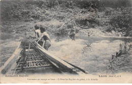 LAOS - SAN43064 - Comment On Voyage Au Laos ? Dans Les Rapides De Galets, à La Montée - Laos