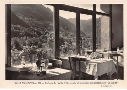 ANDORRE - SAN43015 - Valls D'Andorra - Andorra La Vella - Vista Desde El Menjador Del Restaurant - CPSM 15x10 Cm - Andorra