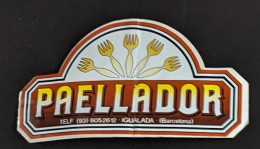 AUTOCOLLANT PAELLADOR - PAELLA  RESTAURATION - IGUALADA - BARCELONA BARCELONE - ESPAGNE ESPANA SPAIN - Stickers