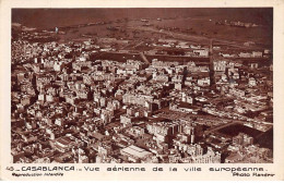 MAROC - CASABLANCA - SAN36734 - Vue Aérienne De La Ville Européenne - Casablanca
