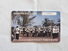 BAHAMAS-(BS-BAT-0006Db)-Royal Police Force Band-(9)-($ 10.00)-(1-439008)-used Card+1card Prepiad Free - Bahama's