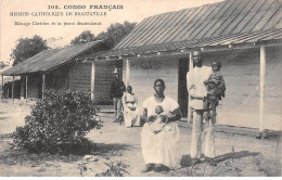 CONGO - SAN53927 - Mission Catholique De Brazzaville - Ménage Chrétien Et Sa Jeune Descendance - Congo Francese