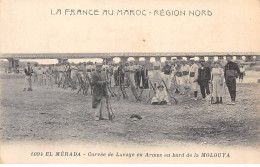 MAROC - SAN56315 - El Mérada - Corvée De Lavage En Armes Au Bord De La Molouya - Légion - Other & Unclassified