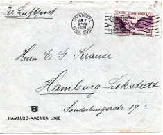 79008 - Panama-Kanalzone - 1939 - 20¢ Kanal EF A LpBf CRISTOBAL -> Deutschland - Kanaalzone