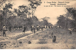 CONGO BELGE - SAN56504 - La Pose Du Rail - Congo Belge