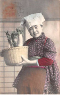 Japon - N°84601 - Jeune Femme Portant Des Légumes Dans Un Panier - Carte Vendue En L'état - Andere & Zonder Classificatie