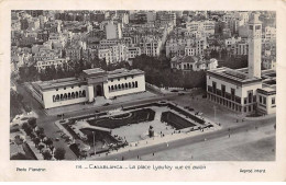 MAROC - CASABLANCA - SAN45539 - La Place Lyautey Vue En Avion - Casablanca