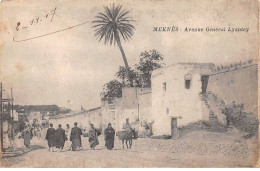MAROC - MEKNES - SAN45549 - Avenue Général Lyautey - Meknès