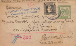 AUTRICHE - SAN45588 - Pour Genève - Censure - 1918 - Entier Postal - Other & Unclassified