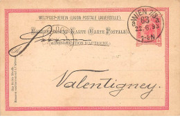 AUTRICHE - SAN45589 - Pour Valentigney - 1893 - Carte Précurseur - Other & Unclassified