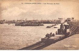 MAROC - SAN56296 - Casablanca - Les Travaux Du Port - Decauville - Train - Casablanca
