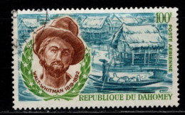 - DAHOMEY - 1970 - YT N° PA 122 - Oblitéré - Valt Whitman - Benin – Dahomey (1960-...)