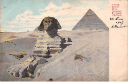 Egypte - N°89446 - LE CAIRE - Sphinx Et La Deuxième Pyramide (Chefren) - Carte Maximum - Caïro