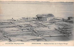 VIET NAM - SAN64685 - Colonies Françaises - Indochine - Radeau De Bois Sur Le Fleuve Rouge - Viêt-Nam