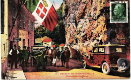 2542 -  Italie - GRIMALDI - VENTIMIGLIA :  FRONTIERA  ITALIANA   VOITURE GROS PLAN  Circulée En 1933 - Otros & Sin Clasificación