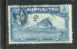 GIBRALTAR - 1938  GEORGE VI   3d  PERF 13 1/2  FINE USED - Gibraltar
