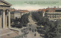 CPA Paris Les Boulevards Vus De La Madeleine - Paris (08)