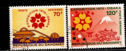 - DAHOMEY - 1970 - YT N° PA 127 / 128 - Oblitérés - Expo Japon - Bénin – Dahomey (1960-...)