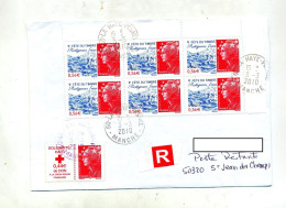 Lettre Recommandée La Haye  Sur Fete Du Timbre  Haiti - Manual Postmarks