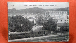 CPA (88)  Epinal. Rue De La Gare. Train. (8A.147) - Epinal