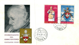 FDC - Cita Del Vaticano - 1959 - Ohne Zuordnung