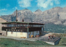 CARTOLINA  C16 GRUPPO DI BRENTA,TRENTO,TRENTINO ALTO ADIGE-E RISTORANTE E MONTE SPINALE M.2200-VACANZA-VIAGGIATA 1968 - Trento