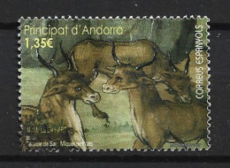 ANDORRE Bœufs En Peinture (animaux Dans L'art) Oblitéré 1 ère Qualité   (SP) - Used Stamps