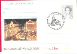 REPIQUAGE - ANNULLO SPECIALE "VIPITENO-STERZING (BZ)*9.12.2006*/MERCATINO DI NATALE-CHRISTKINDLMARKET" - Stamped Stationery
