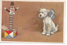 Illustrator - E. Colombo -  Jack In The Box, Toy, Jouet, Spielzeug, Chien, Dog, Hund, Cane, Bonzo - Colombo, E.
