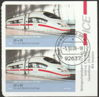 Deutschland 2006 Aus MH 64 Eisenbahnen In Deutschland Mi-Nr. 2567 2er Block O Gest. EST Weiden ( B 2901 ) - Used Stamps