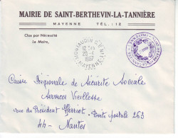 Mayenne Réseau Automobile Rural - Montaudin CP N°1 - Type F8 - St Berthevin La Tannière - Manual Postmarks