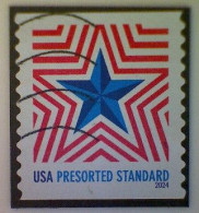 United States, Scott #5832, Used(o), 2024, Radiant Star (10¢) Presorted Mail, Multicolored - Used Stamps