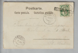 CH Heimat SG Bernhardzell 1900-08-01 (Waldkirch) Litho AK Nach Lömmenschwil - Lettres & Documents