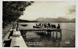 2552 - Savoie -  AIX Les BAINS  :  PONTON   DES   PECHEURS    Années 40 à L'époque Il Y Avait Du Poison Sous Le Ponton - Aix Les Bains
