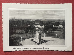 Cartolina - Alessandria - Monumento Ai Caduti E Stazione Ferroviaria - 1950 Ca. - Alessandria