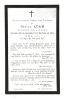 Décés  Faire Part   Gaston ADAM 1895 à Paris  (1754) - Obituary Notices