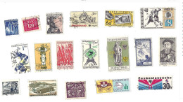 Collection De 110 Timbres  Oblitérés. - Colecciones & Series